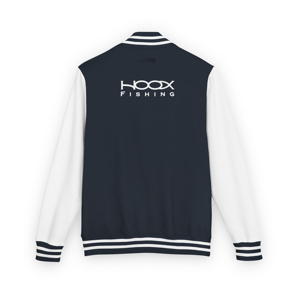 Hook Fishing Letterman Jacket | Red White varsity jacket