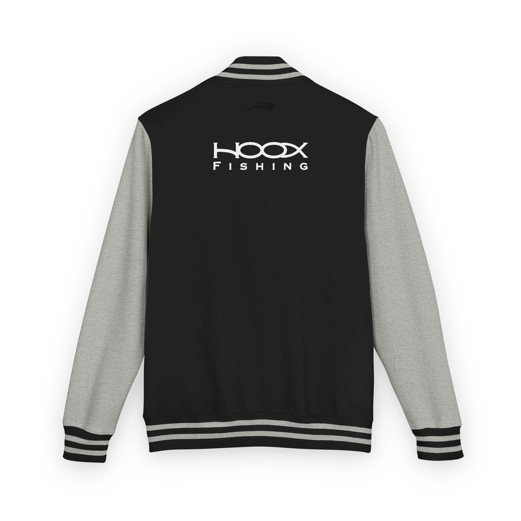 Hook Fishing Letterman Jacket | Red White varsity jacket