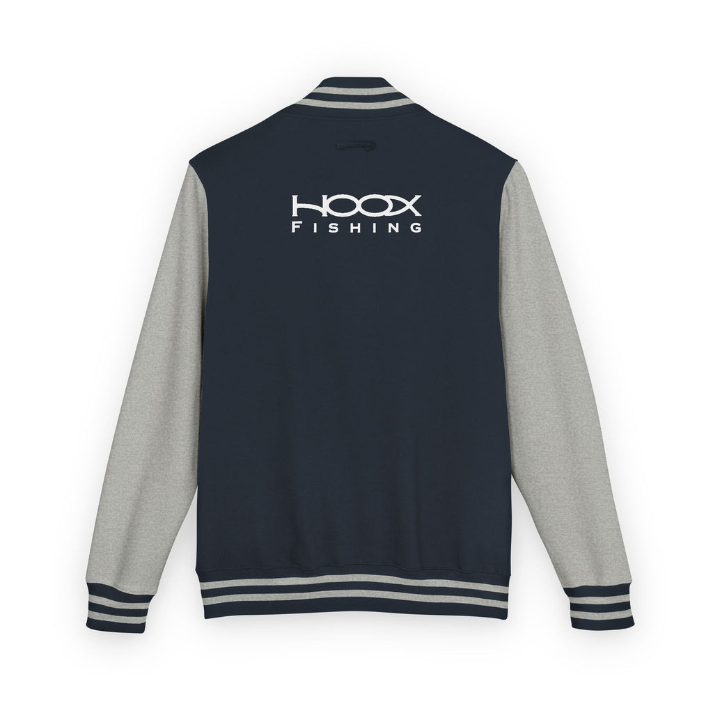 Hook Fishing Letterman Jacket | Red White varsity jacket