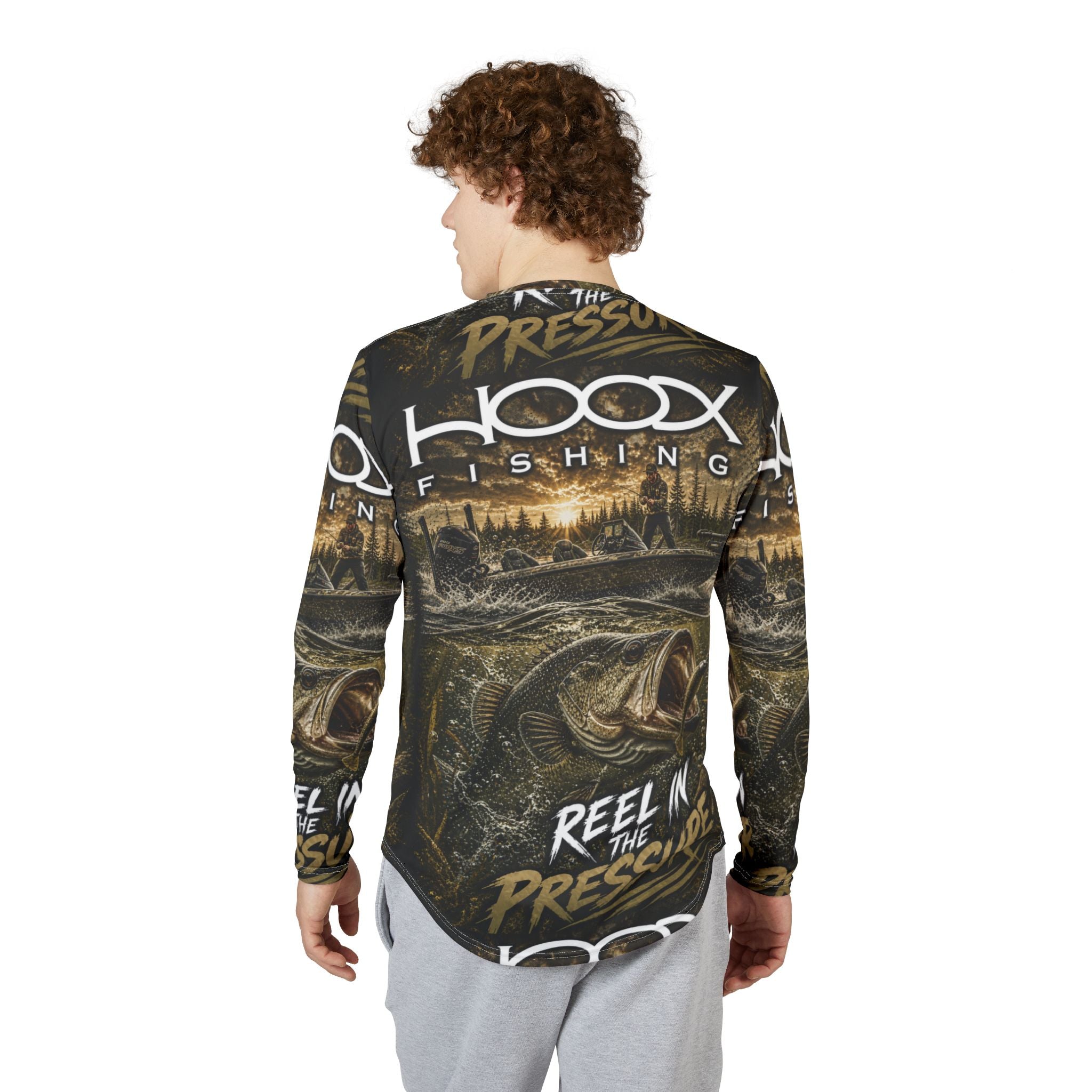Hoox Bass Men's UV Protection Long Sleeve Shirt