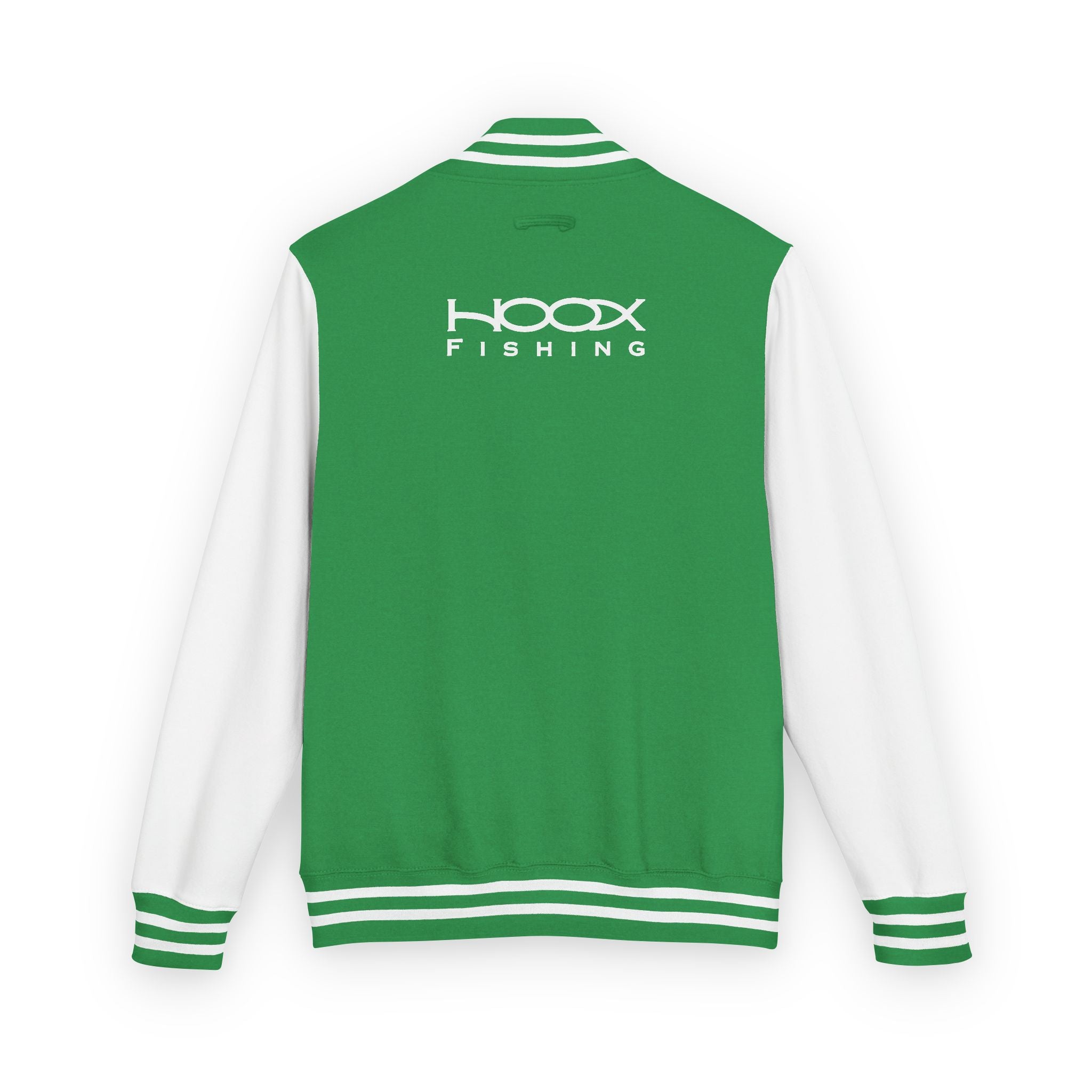 Hook Fishing Letterman Jacket | Red White varsity jacket