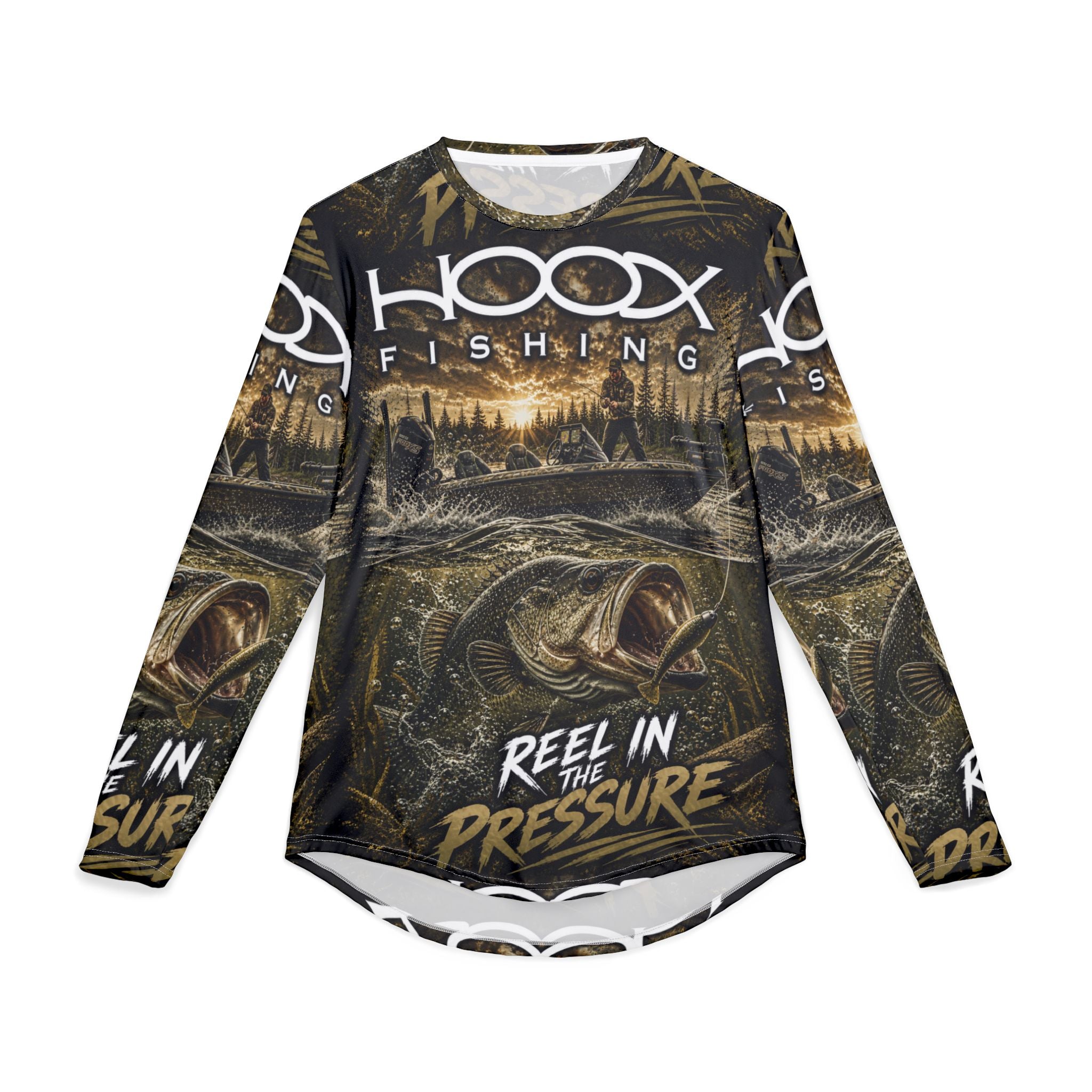 Hoox Bass Men's UV Protection Long Sleeve Shirt